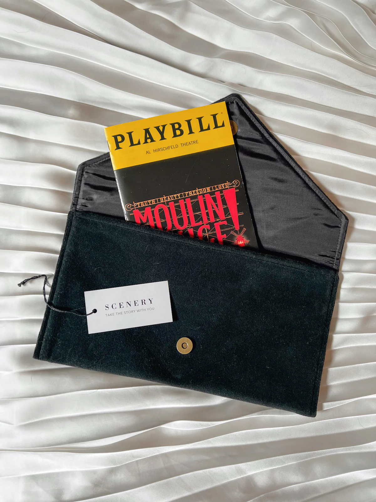 Black Masking Leg Envelope Clutch (with loops) - Image 4