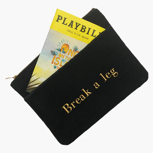 Gold "Break a leg" bag (with loops) - Image 5