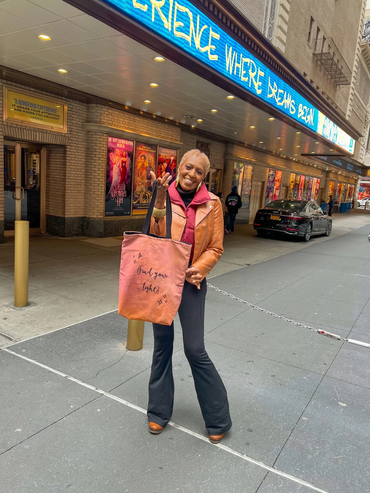 "Find your light" New York, New York Teacher Tote (Broadway) - Image 2