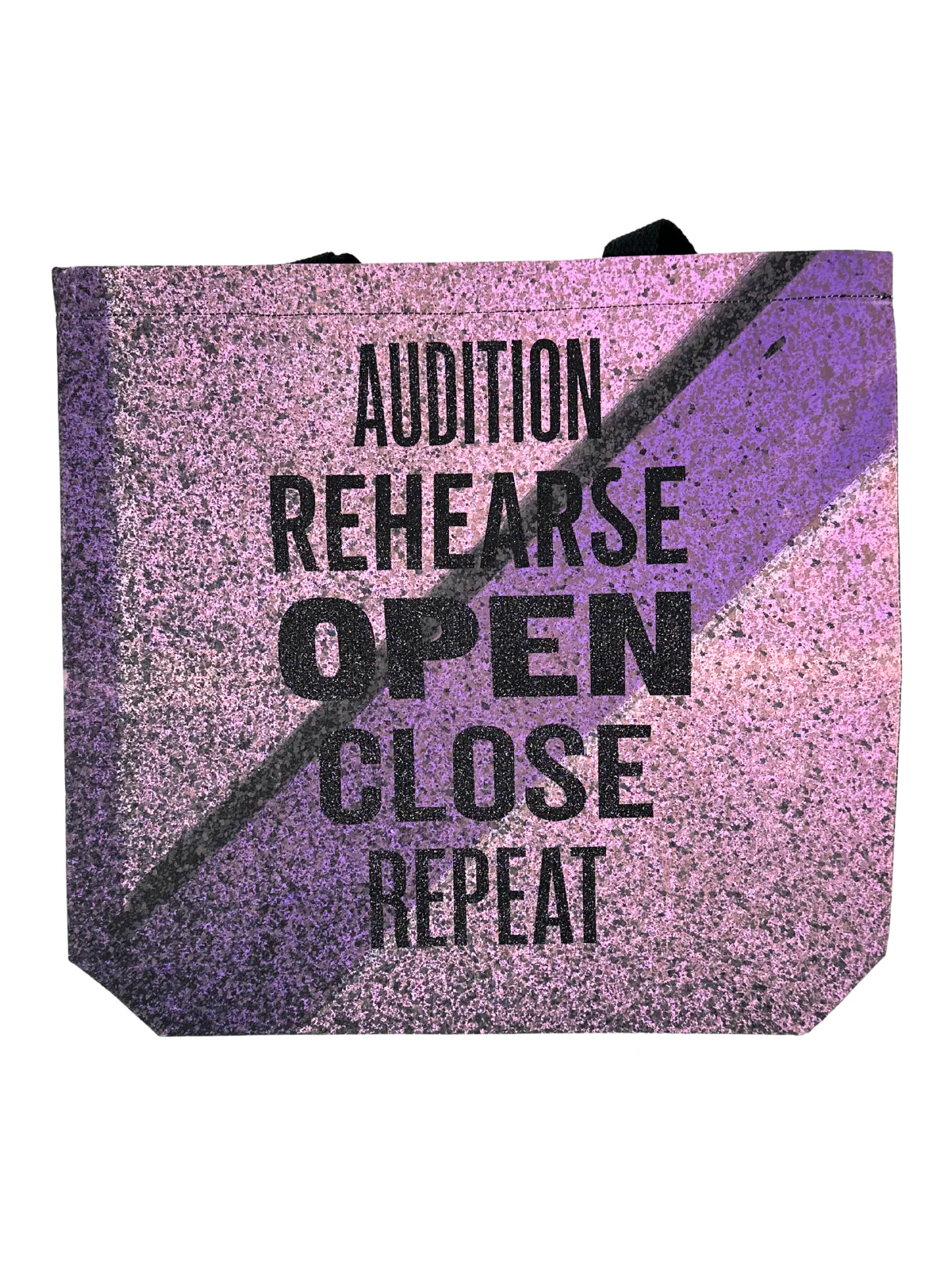 Pink tote with sparkle letters