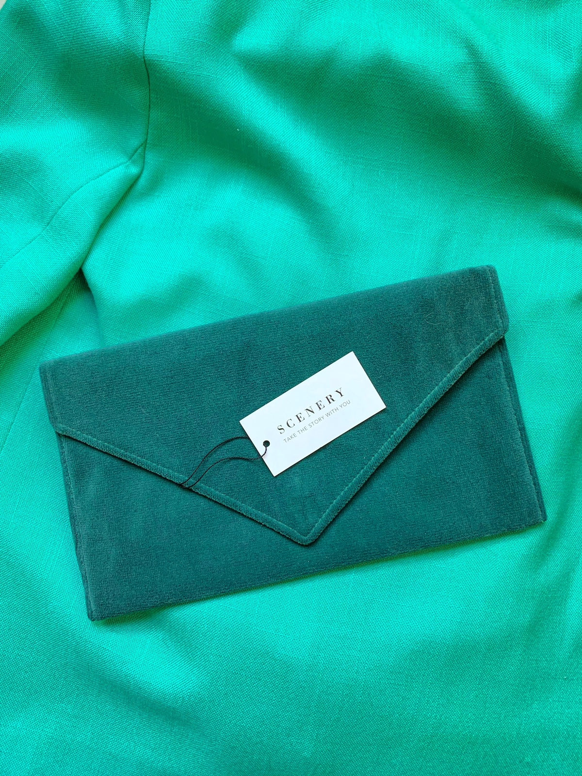 The Emerald Envelope Clutch